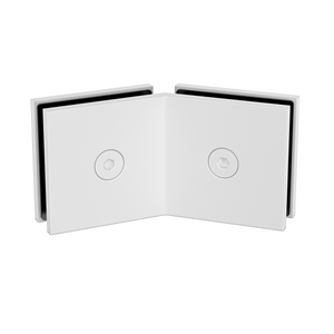 Boston Glass to Glass 135 Degree Bracket White