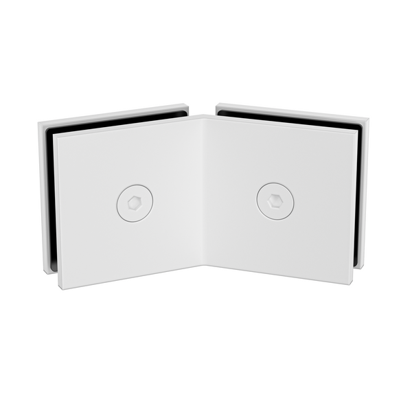 Boston Glass to Glass 135 Degree Bracket White