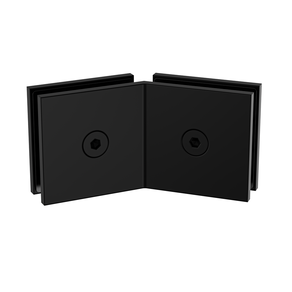 Boston Glass to Glass 135 Degree Bracket Matte Black