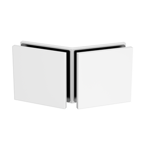 Glass to Glass Bracket Matte White 