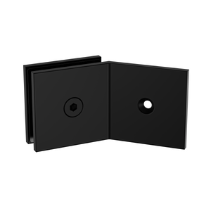 Boston 135 Degree Wall to Glass Bracket Matte Black