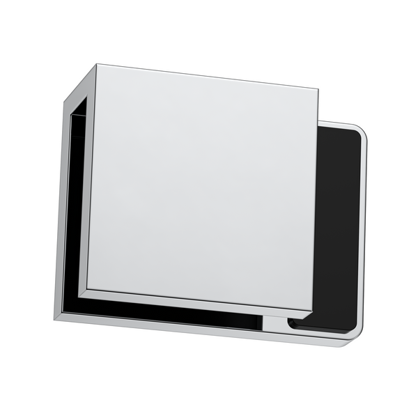 Boston Left Hand Glass to Glass 180 Degree Doorstop Polished Chrome