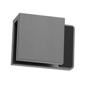 Boston Left Hand Glass to Glass 180 Degree Doorstop Brushed Gun Metal