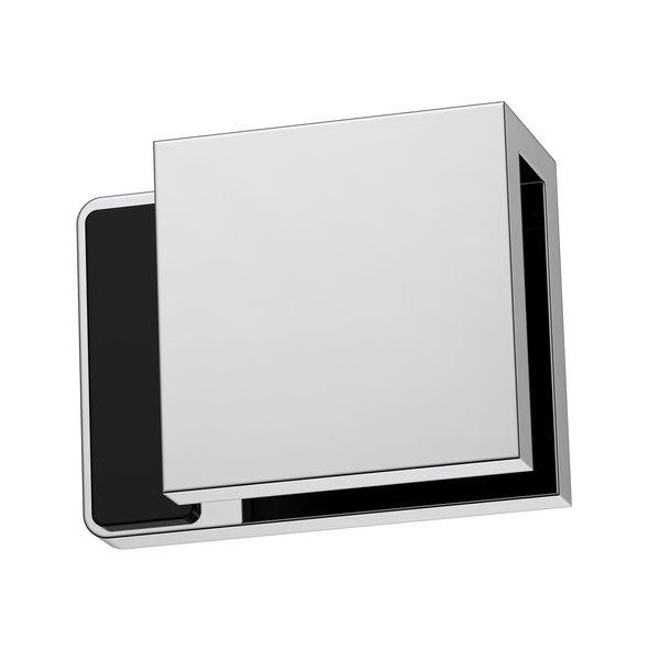 Boston Right Hand Glass to Glass 180 Degree Doorstop Polished Chrome