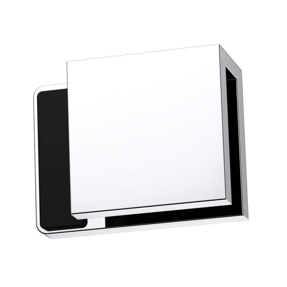 Boston Right Hand Glass to Glass 180 Degree Doorstop Polished Chrome