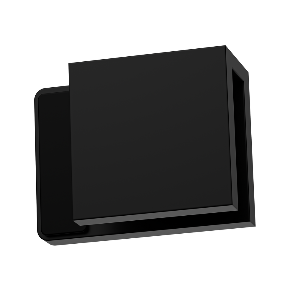 Boston Right Hand Glass to Glass 180 Degree Doorstop Matte Black