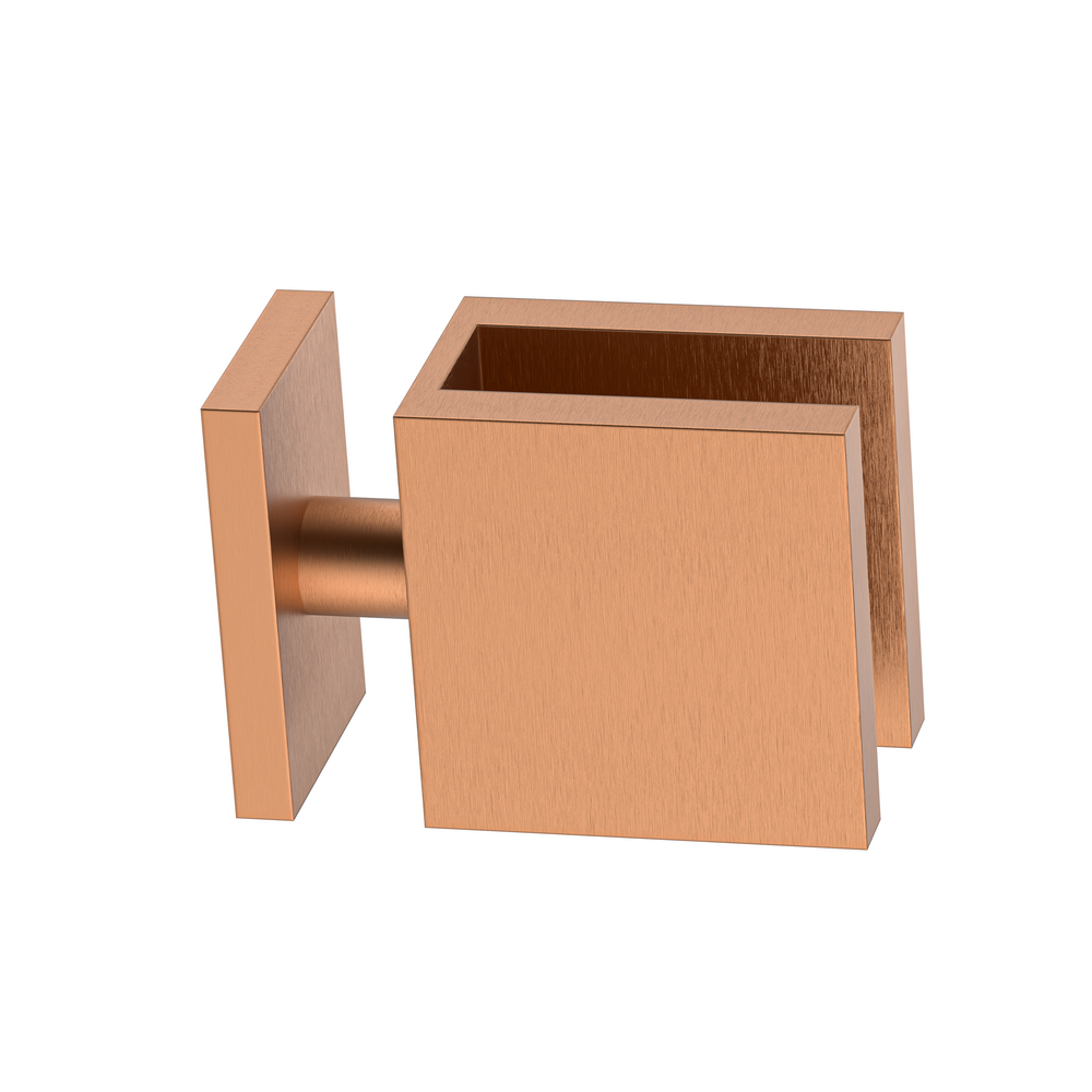Boston 90 Degree Glass to Glass Clamp Brushed Rose Gold