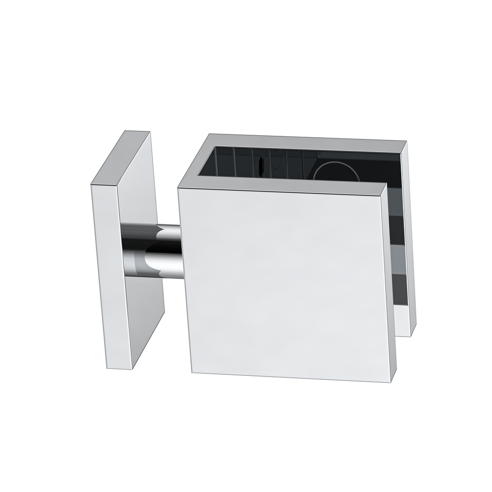 Boston 90 Degree Glass to Glass Clamp Polished Chrome