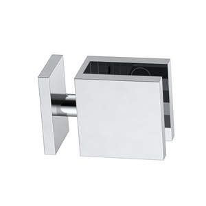 Boston 90 Degree Glass to Glass Clamp Polished Chrome