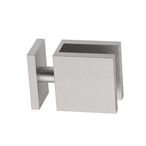 Boston 90 Degree Glass to Glass Clamp Satin Nickel