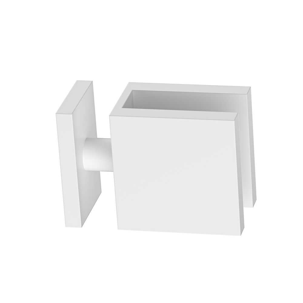 Boston 90 Degree Glass to Glass Clamp White