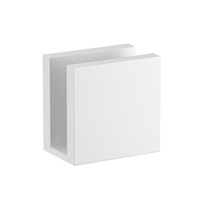 Boston Wall to Glass 90 Degree 10mm Clamp White