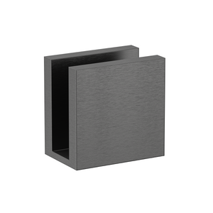 Wall to Glass 90 Degree 10mm Clamp Brushed Gun Metal