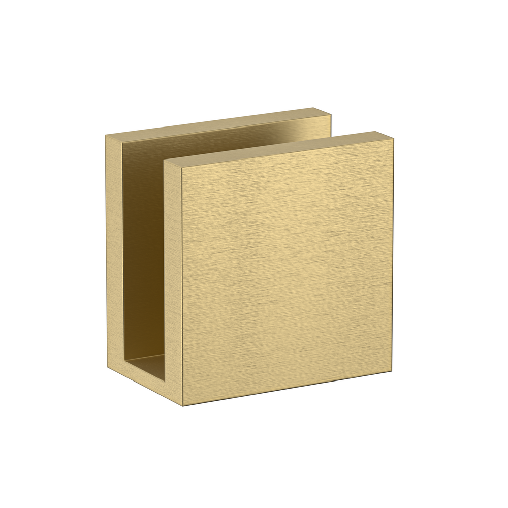 Wall to Glass 90 Degree 10mm Clamp Soft Gold Brushed