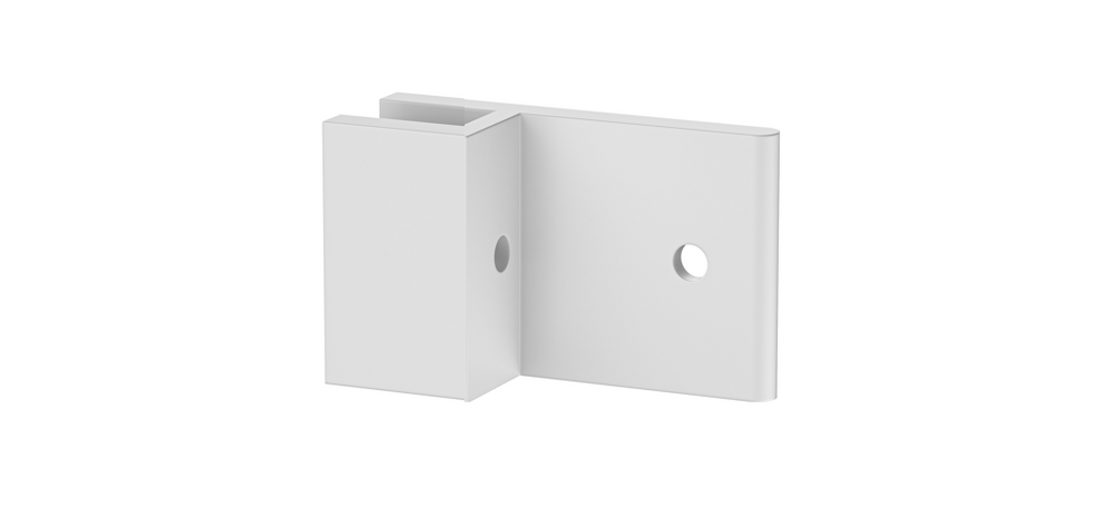 Glass Clip Matte White 