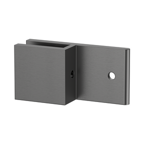 Boston Wall to Glass 180 Degree Clamp with Leg Brushed Gun Metal