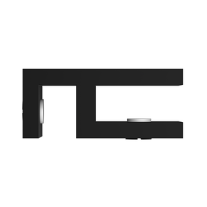 Boston Glass to Glass 90 Degree Clamp Matte Black