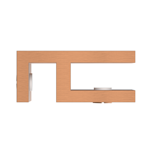 Boston Glass to Glass 90 Degree Clamp Brushed Rose Gold