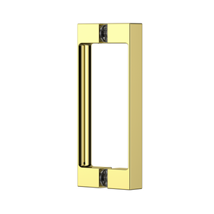 Square Double Pull Shower Handle Polished Gold