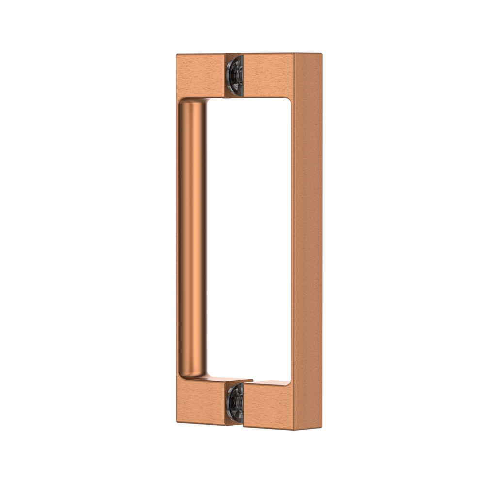 Square Double Pull Shower Handle Brushed Rose Gold