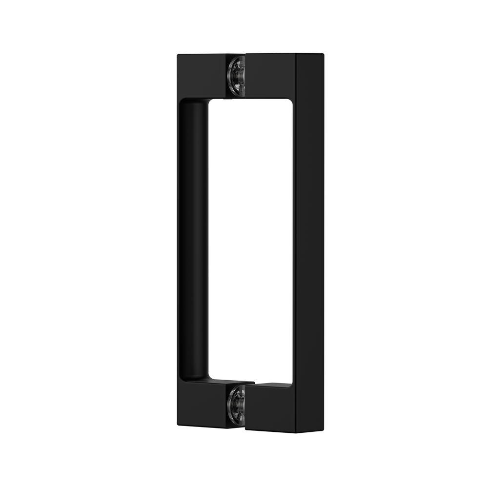 Square Double Pull Shower Handle Matte Black