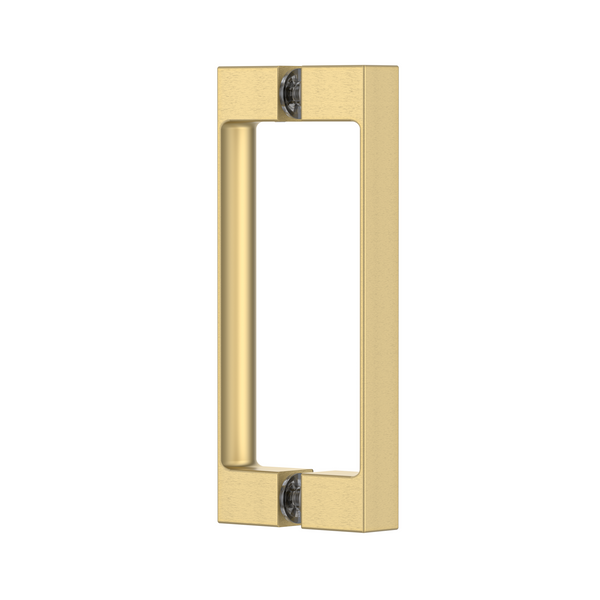 Square Double Pull Shower Handle Soft Gold Brushed