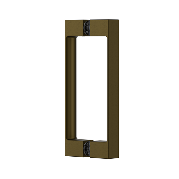 Square Double Pull Shower Handle Antique Brass