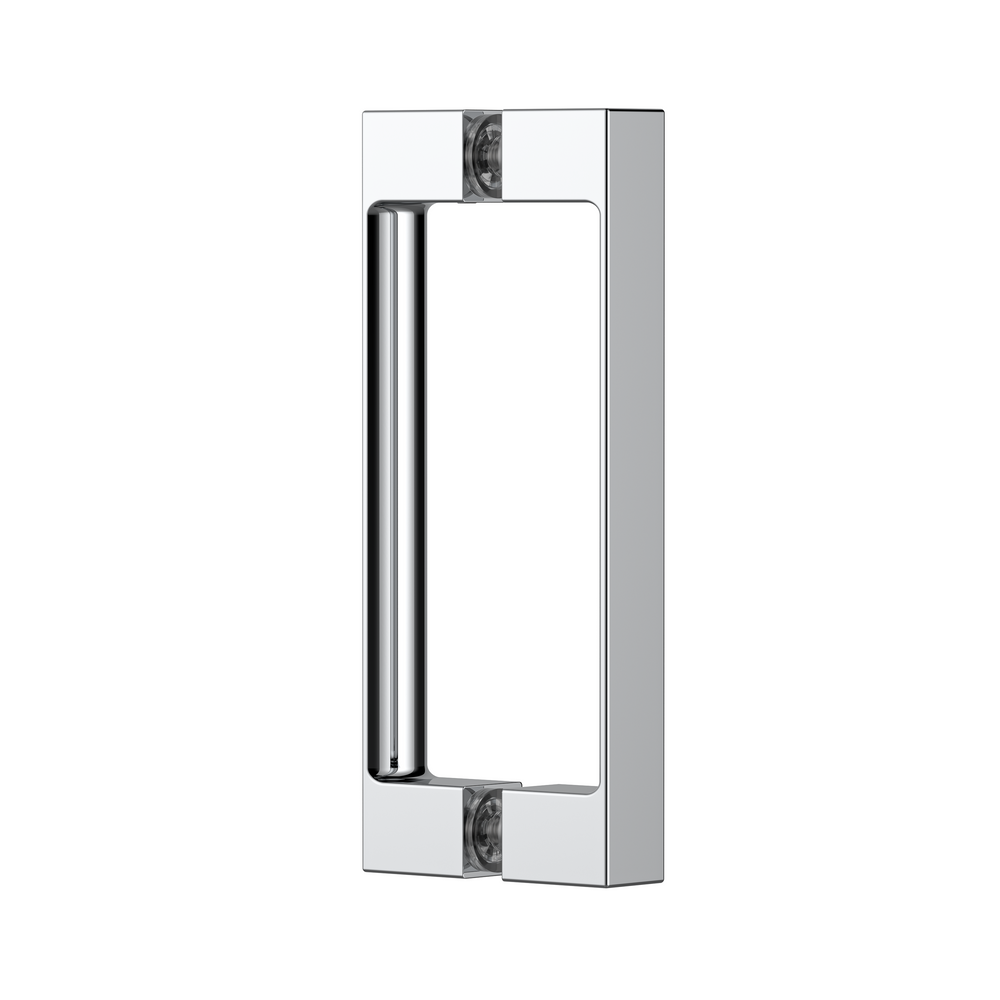 Square Double Pull Shower Handle Polished Chrome