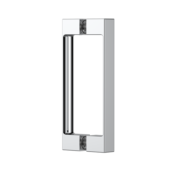Square Double Pull Shower Handle Polished Chrome