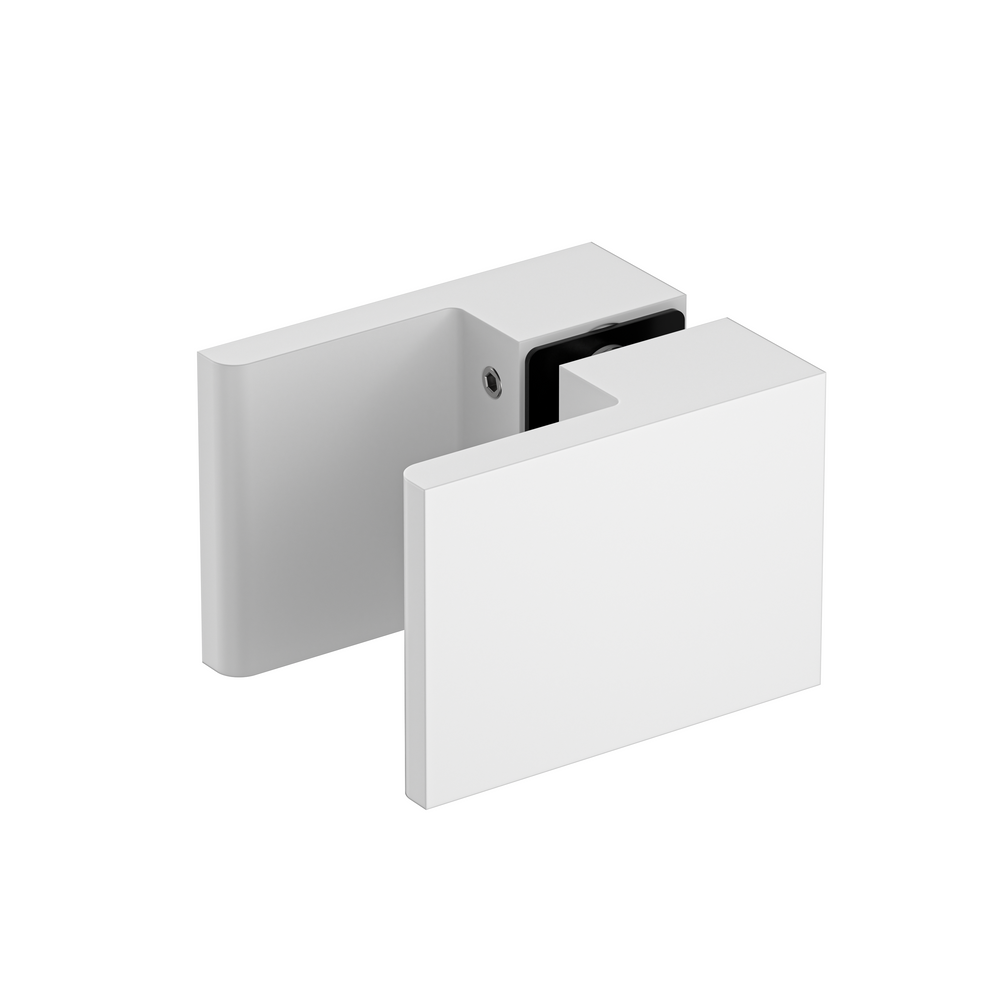 white shower handle