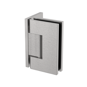 Stealth Wall to Glass 90 Degree Hinge with Offset Plate Satin Nickel