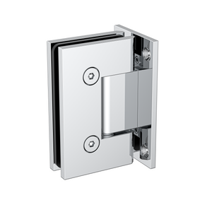 Boston Wall to 6-8mm Glass Hinge with T Type Mounting Plate - Polished Chrome