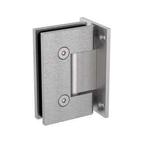 Boston Wall to 6-8mm Glass Hinge with T Type Mounting Plate - Satin Nickel