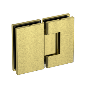 Stealth Glass to Glass 180 Degree Hinge Brushed Brass