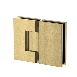 Stealth Glass to Glass 180 Degree Hinge Soft Gold Brushed