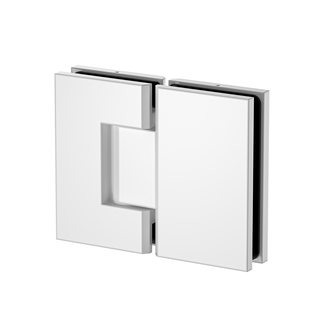 Stealth Glass to Glass 180 Degree  Hinge White