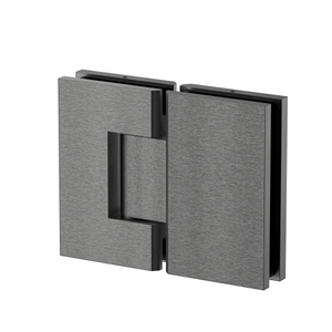 Stealth Glass to Glass 180 Degree Hinge Brushed Gun Metal