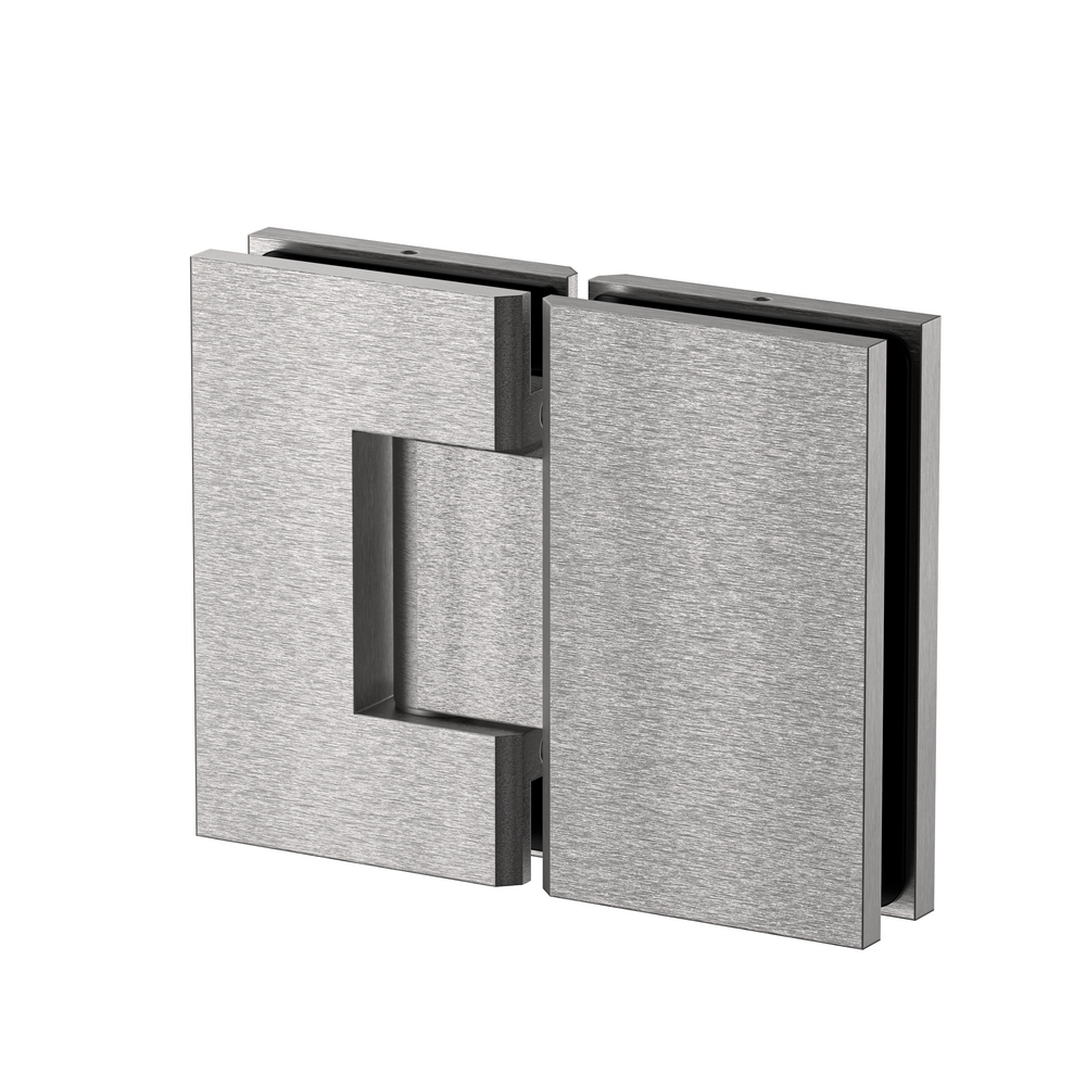 Stealth Glass to Glass 180 Degree  Hinge Satin Nickel