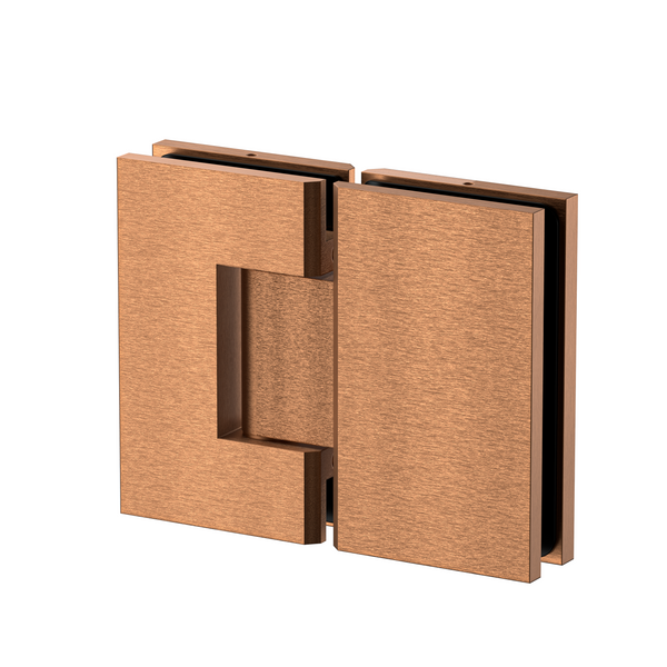 Stealth Glass to Glass 180 Degree Hinge Brushed Rose Gold