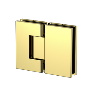 Stealth Glass to Glass 180 Degree Hinge Polished Gold