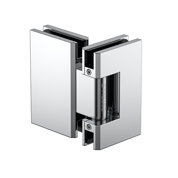 Stealth Glass to Glass 180 Degree Hinge Polished Chrome