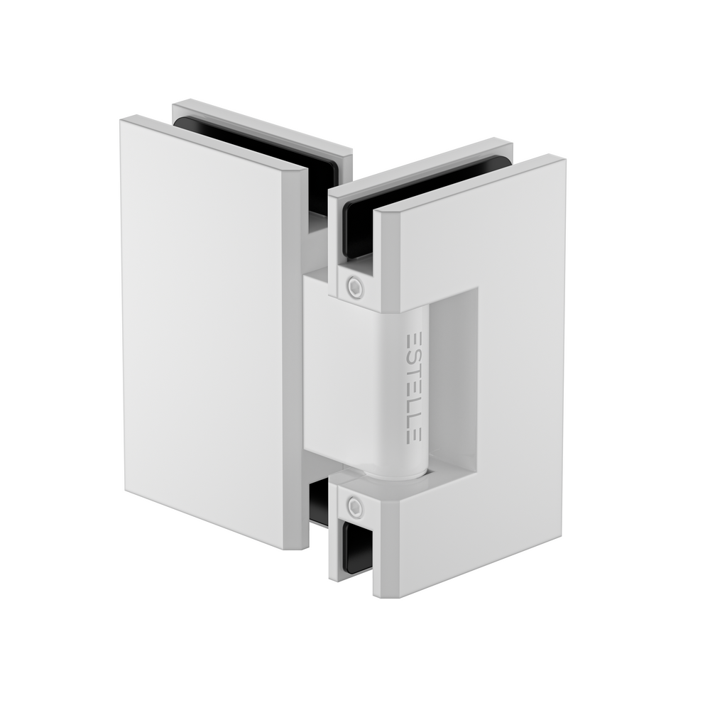 Stealth Glass to Glass 180 Degree  Hinge White