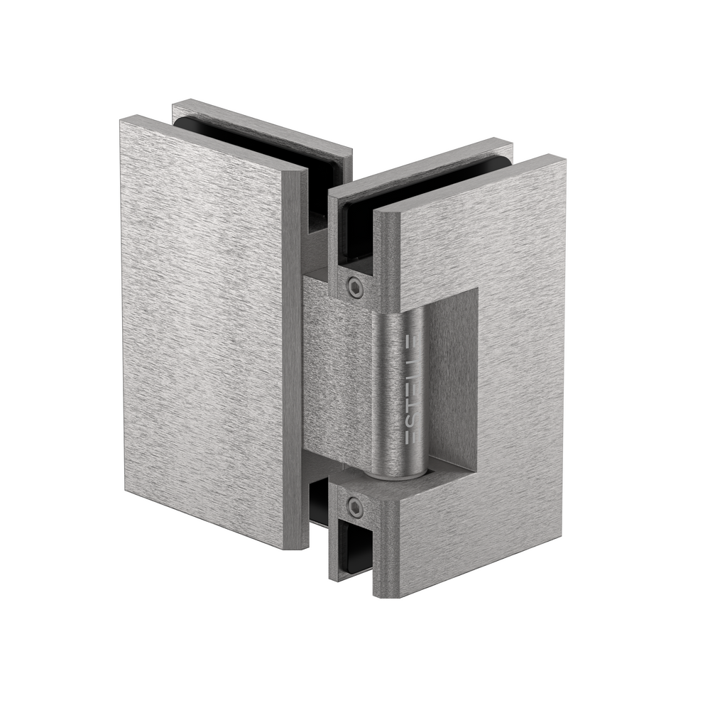 Stealth Glass to Glass 180 Degree  Hinge Satin Nickel