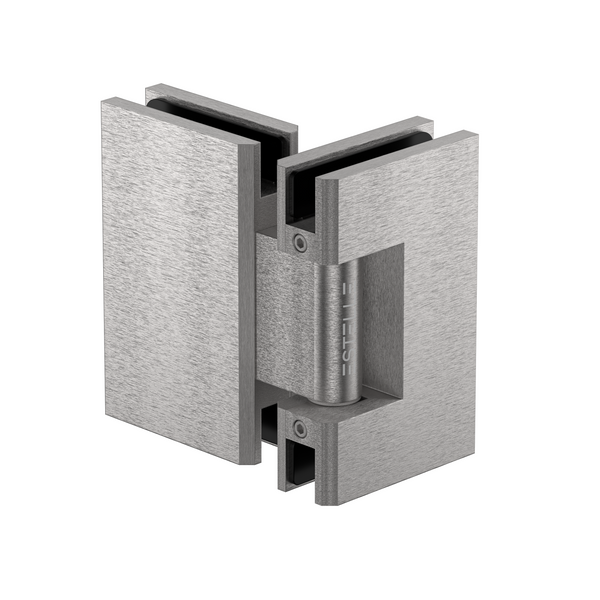 Stealth Glass to Glass 180 Degree  Hinge Satin Nickel