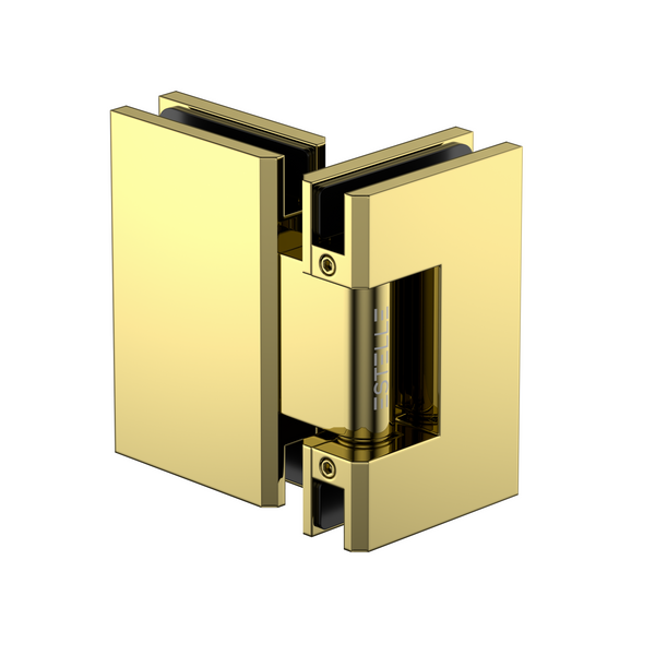 Stealth Glass to Glass 180 Degree Hinge Polished Gold