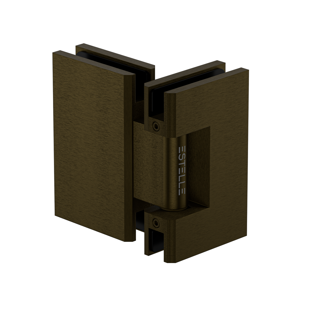 Stealth Glass to Glass 180 Degree Hinge Antique Brass