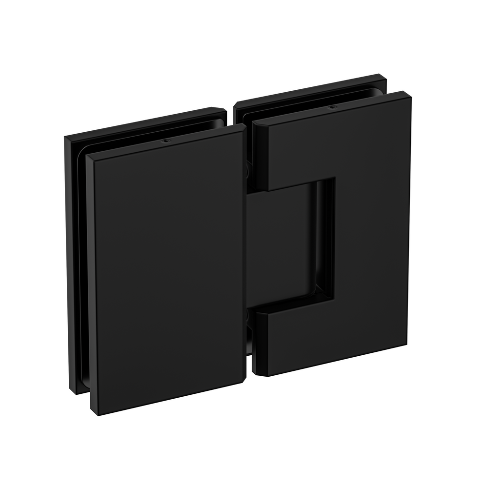 Stealth Glass to Glass 180 Degree Hinge Matte Black