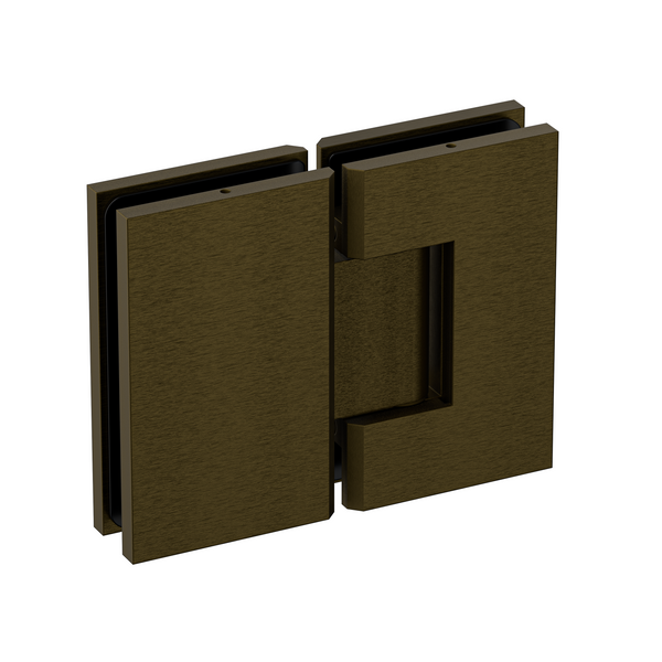 Stealth Glass to Glass 180 Degree Hinge Antique Brass
