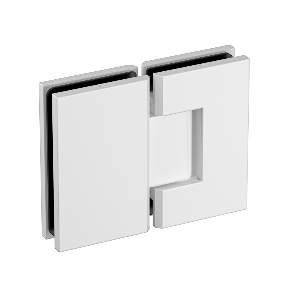 Stealth Glass to Glass 180 Degree  Hinge White