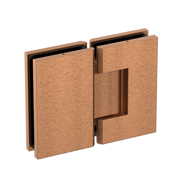Stealth Glass to Glass 180 Degree Hinge Brushed Rose Gold